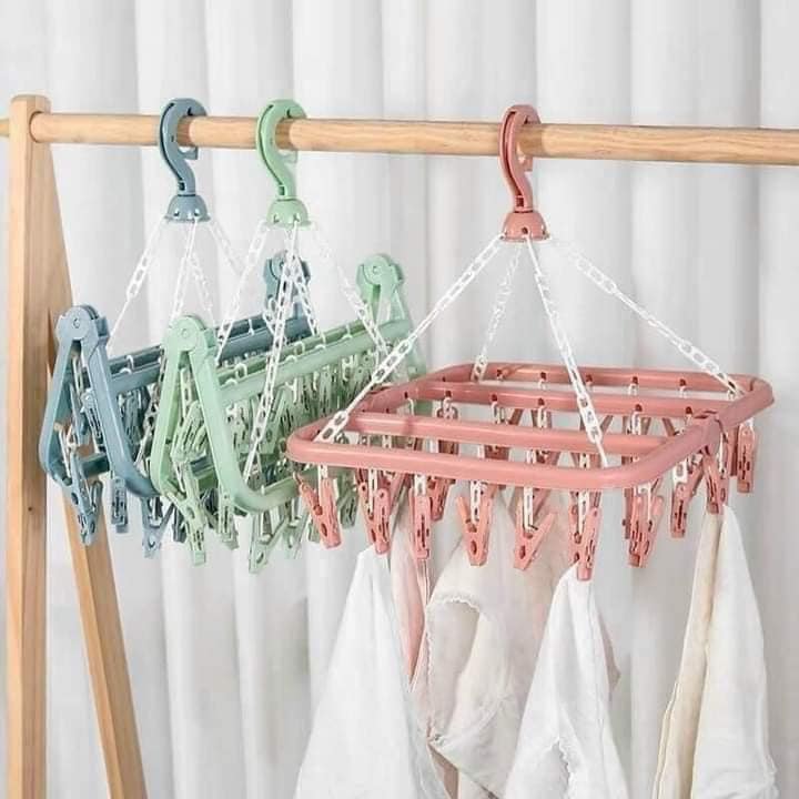 MÓC CHÙM NHỰA VUÔNG 32 KẸP