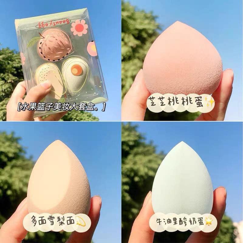 Sét 3 mút nền trái cây