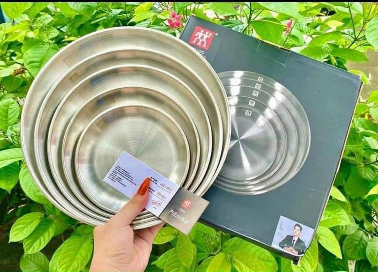BỘ 5 ĐĨA INOX