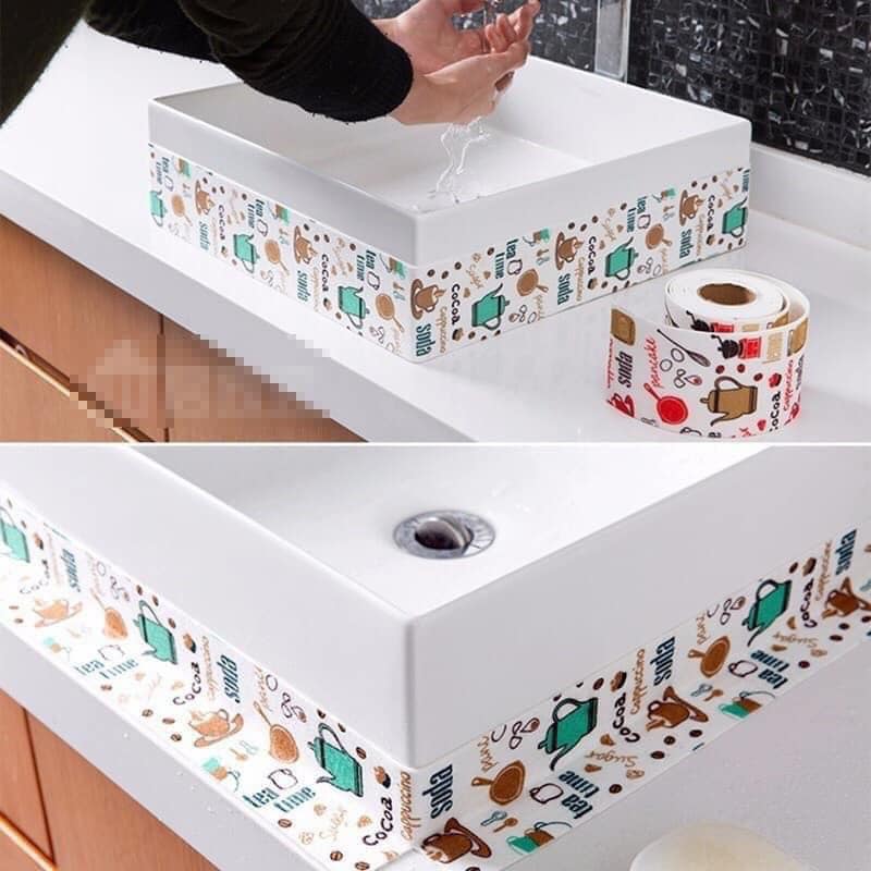 CUỘN BĂNG KEO PVC DÁN VIỀN BẾP, TƯỜNG, WC