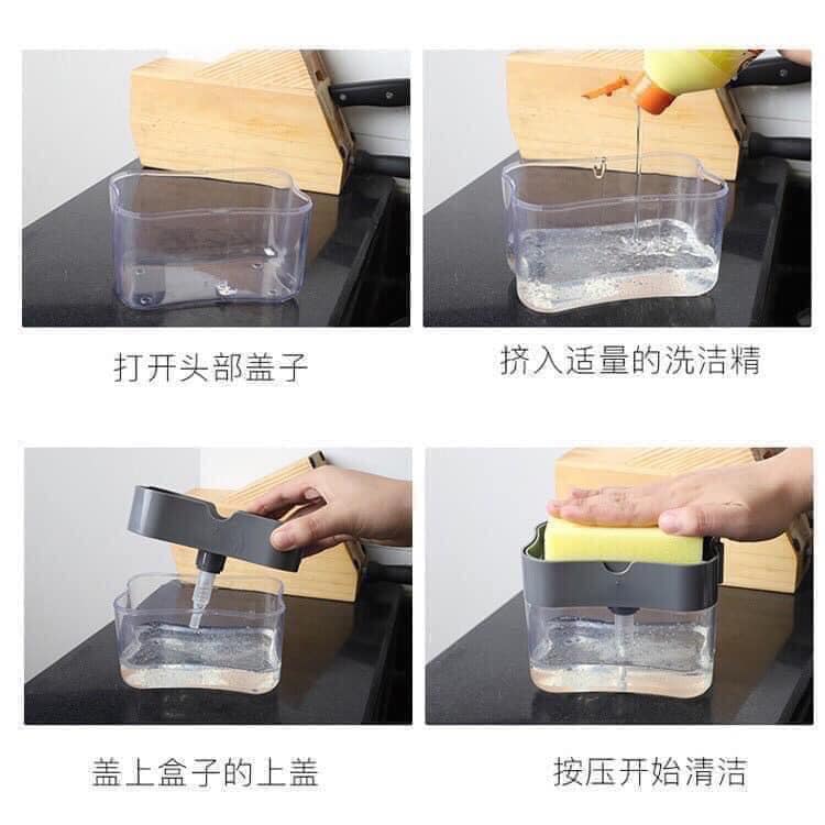Hộp đựng nước rửa chén tự động