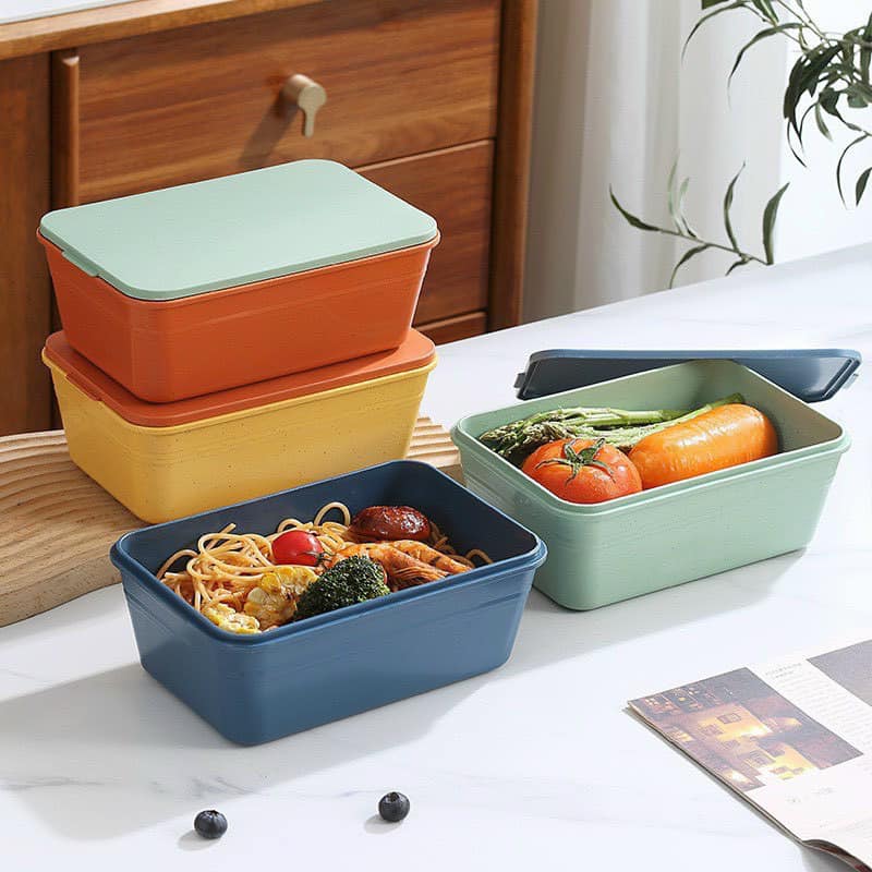 SET 4 HỘP ĐỰNG THỰC PHẨM KÈM NẮP NHỰA