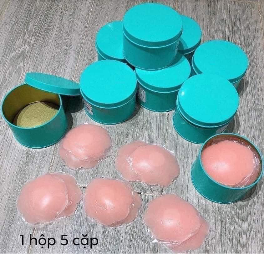 MIẾNG DÁN NHŨ HOA SILICON HỘP XANH
