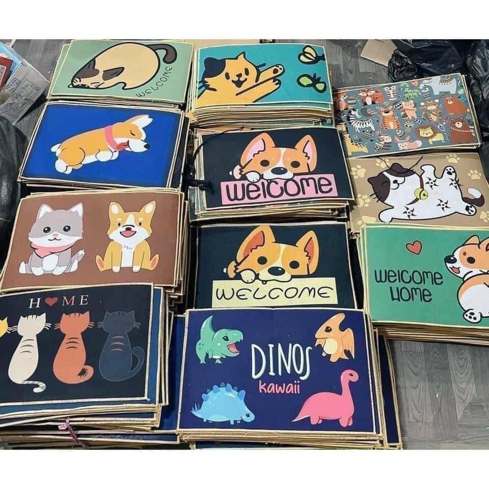 Thảm chân 3d kute hình thú