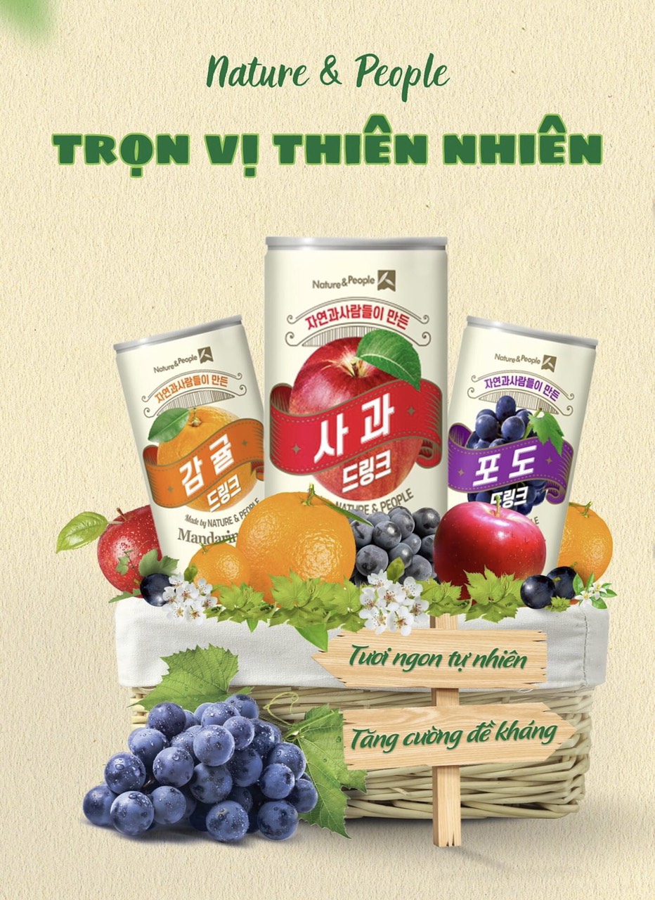NƯỚC ÉP HOA QUẢ HÀN QUỐC