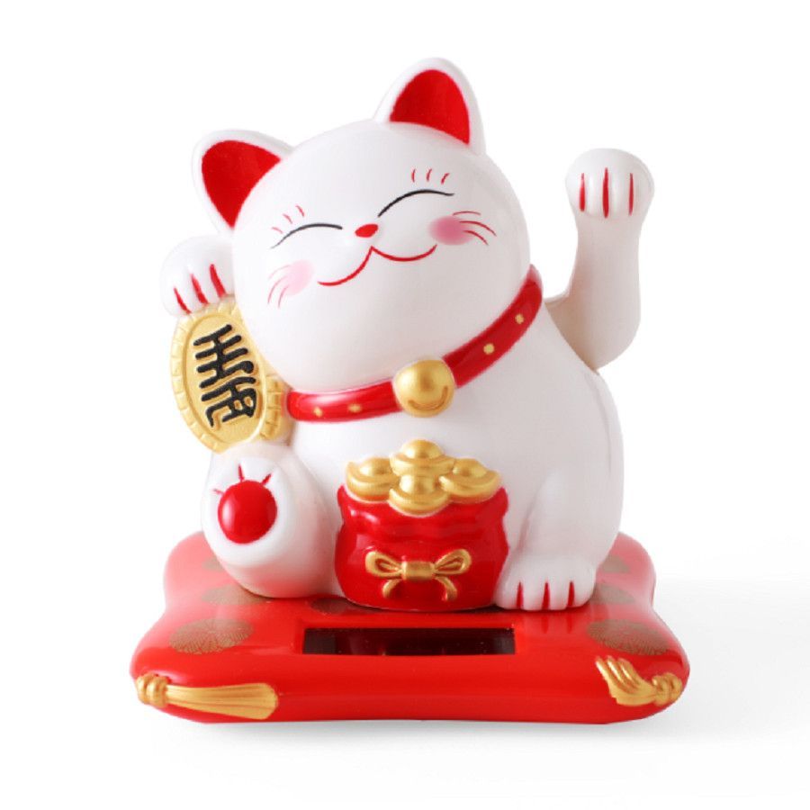 Mèo thần tài Nhựa năng lượng mặt trời size Mini