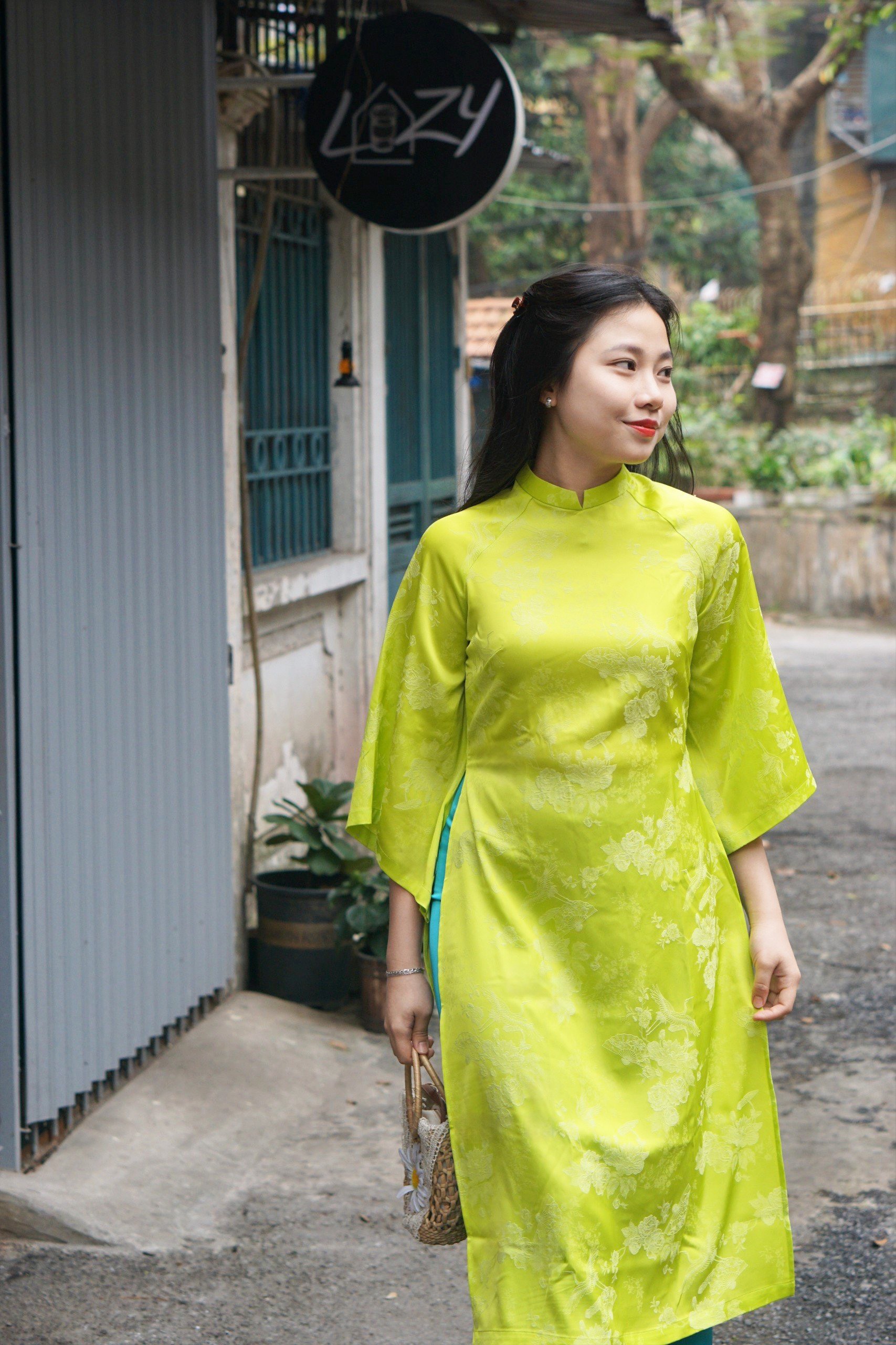 ÁO DÀI XÀ CỪ XANH NGỌC W1R L