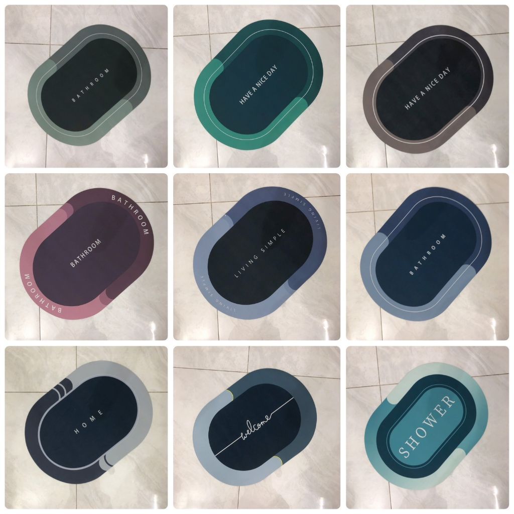 Thảm Dậm Chân Silicon Hút Nước Siêu Thấm