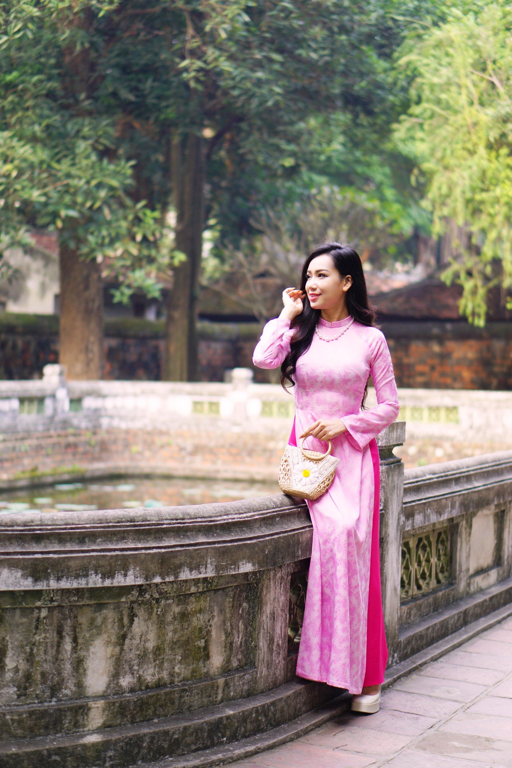 ÁO DÀI XANH KET W2D XL