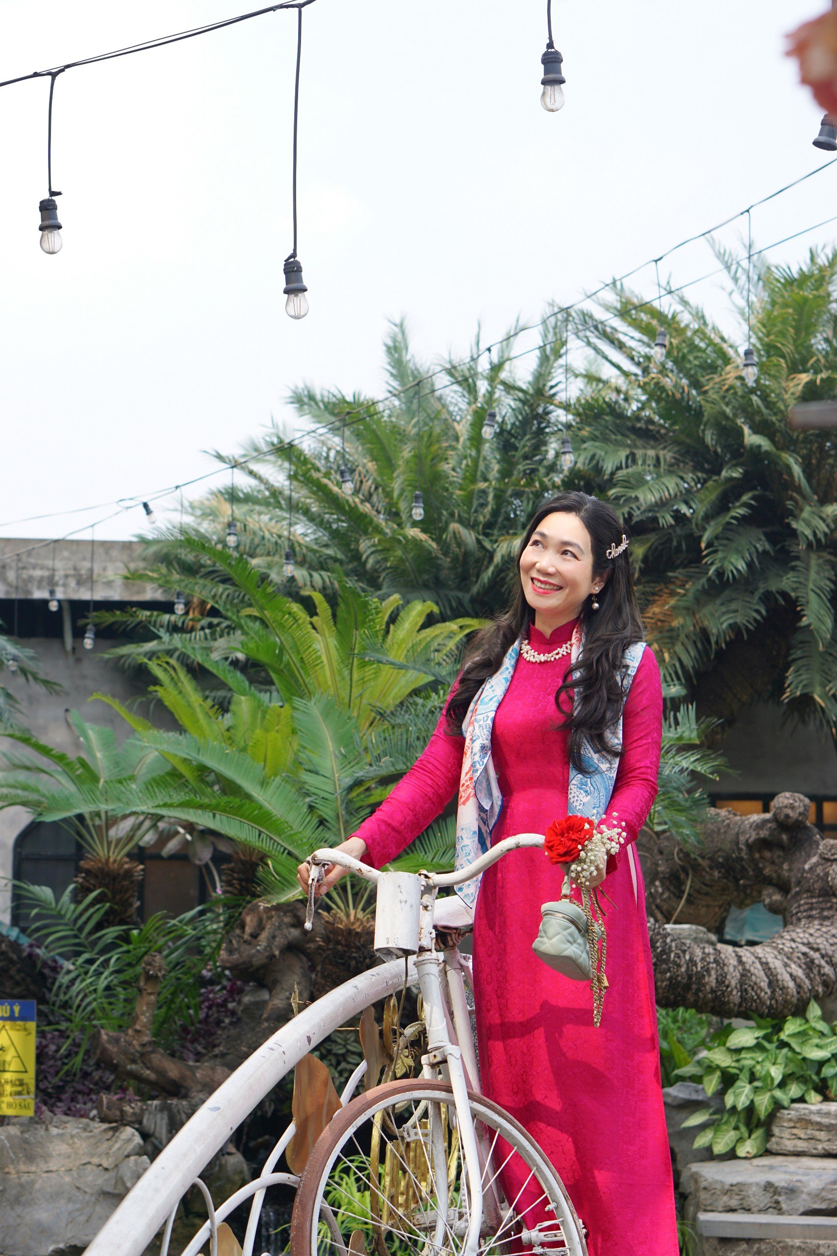 ÁO DÀI XÀ CỪ ĐỎ M