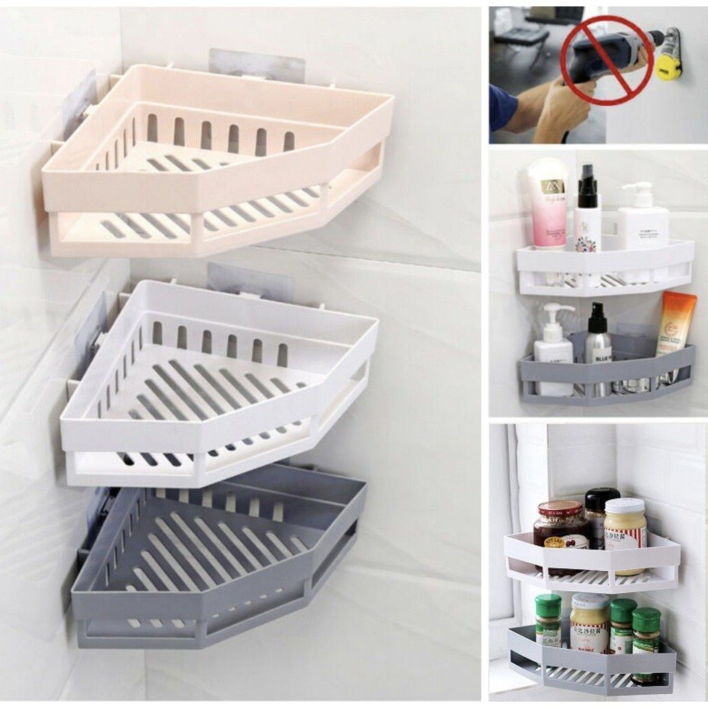 Khay góc nhựa để đồ đa năng hình tam giác