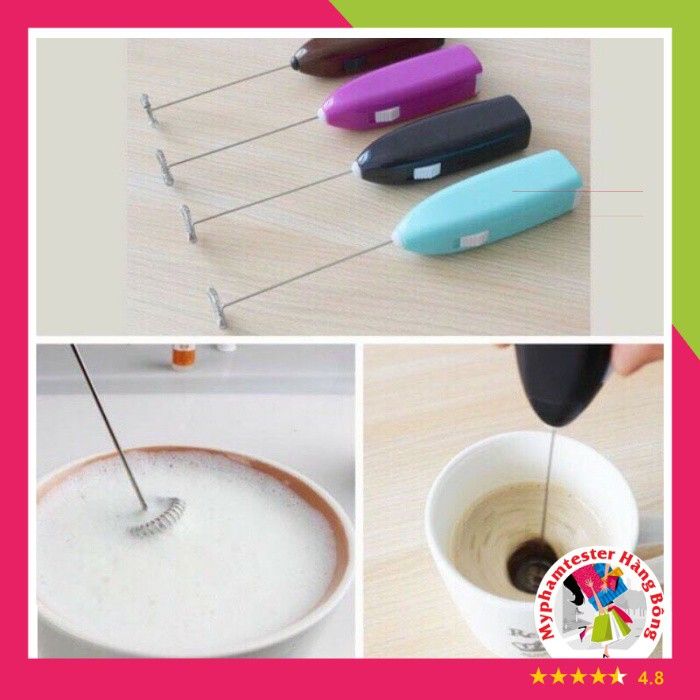 Máy tạo bọt cafe, đánh trứng cầm tay mini