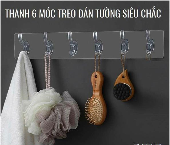 THANH 6 MÓC DÁN TƯỜNG SIÊU CHẮC