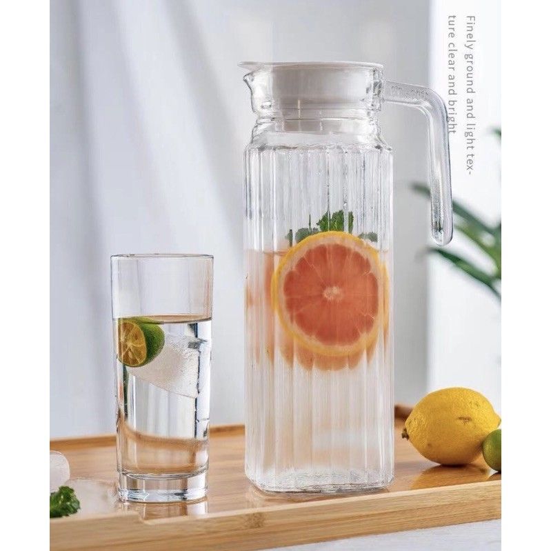 Bình thủy tinh tăm 1000ml màu hổ phách hoặc trắng