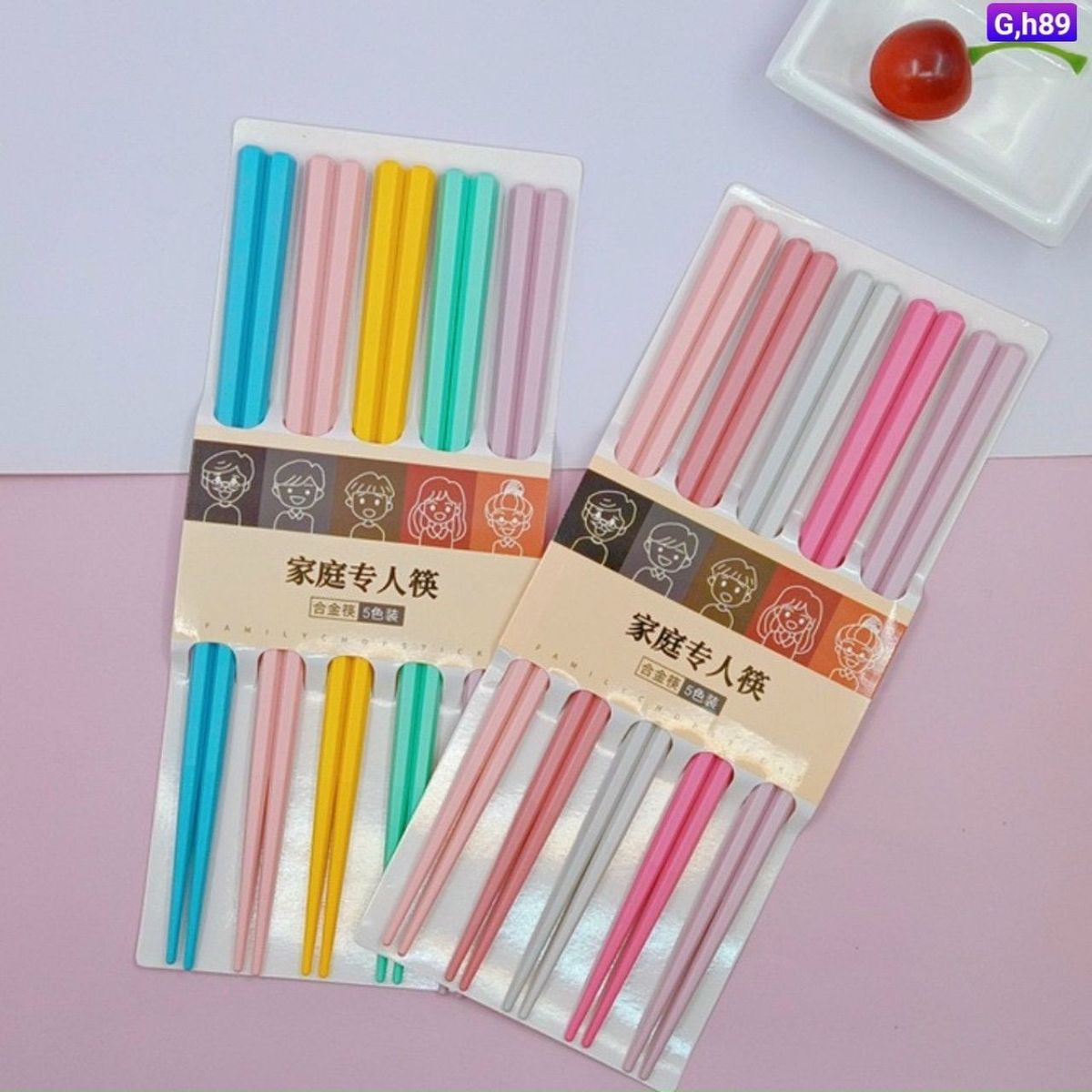 BỘ ĐŨA 5 ĐÔI 5 MÀU SẮC