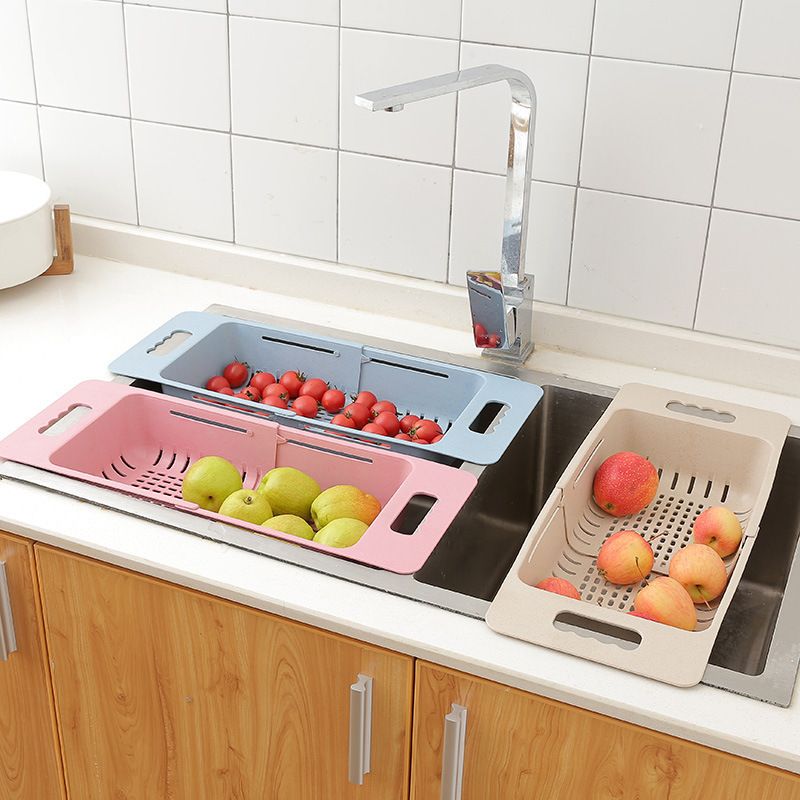 Rổ gác bồn rửa bát gấp gọn Lúa mạch