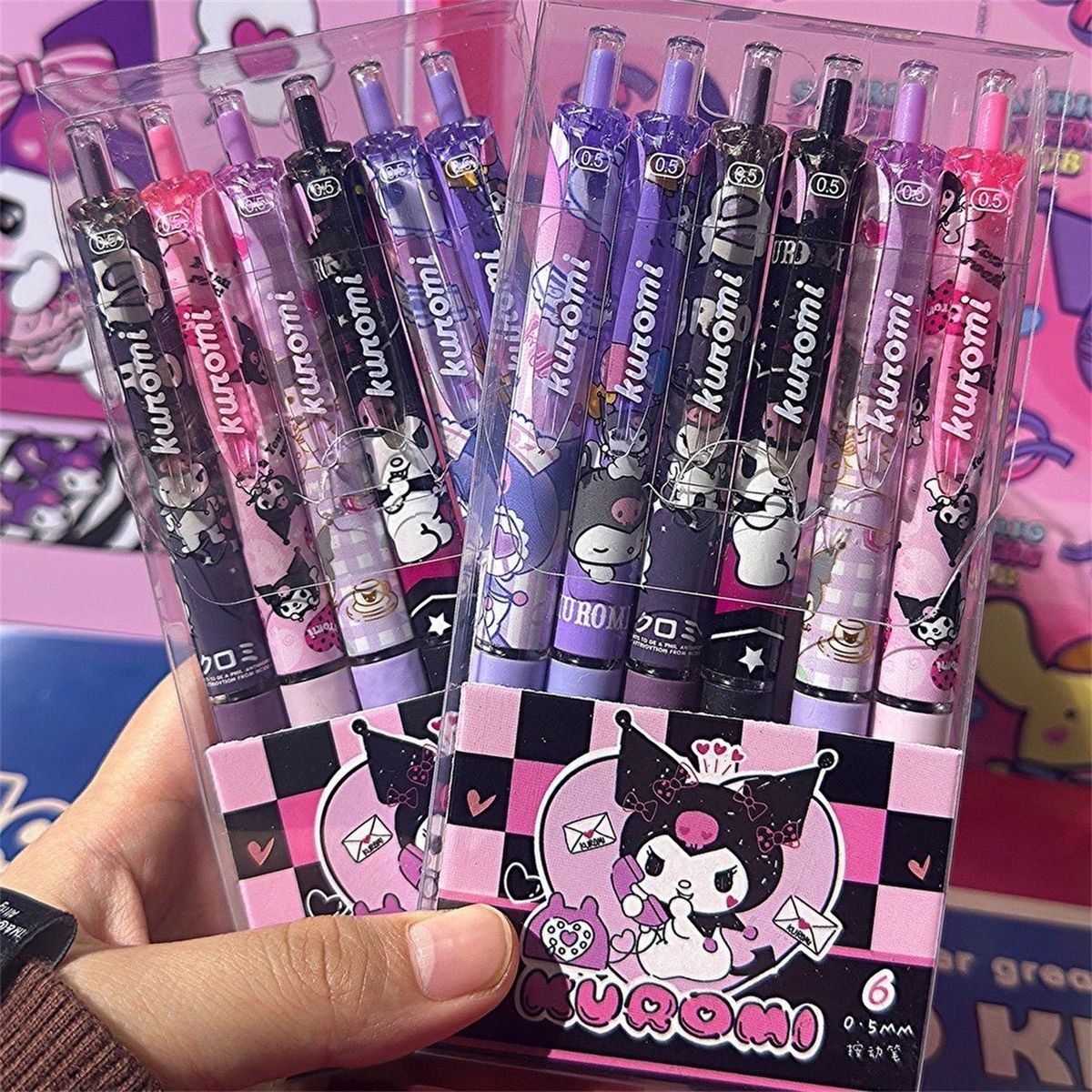 Set 6 Bút Mực Gel Ngòi 0.5Mm Dành Cho Học Sinh